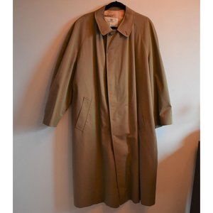 Men's Aquascutum Army Green Car Coat with Inner Lining
